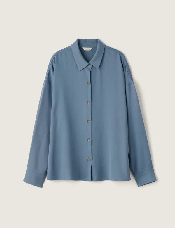 100 Tencel Shirt (Blue)