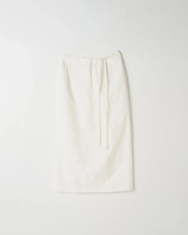 Strap Long Skirt [WHITE]
