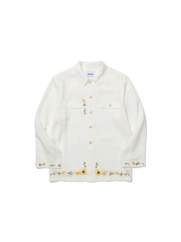 Dalia Embroidered Shirt White_F262SH09