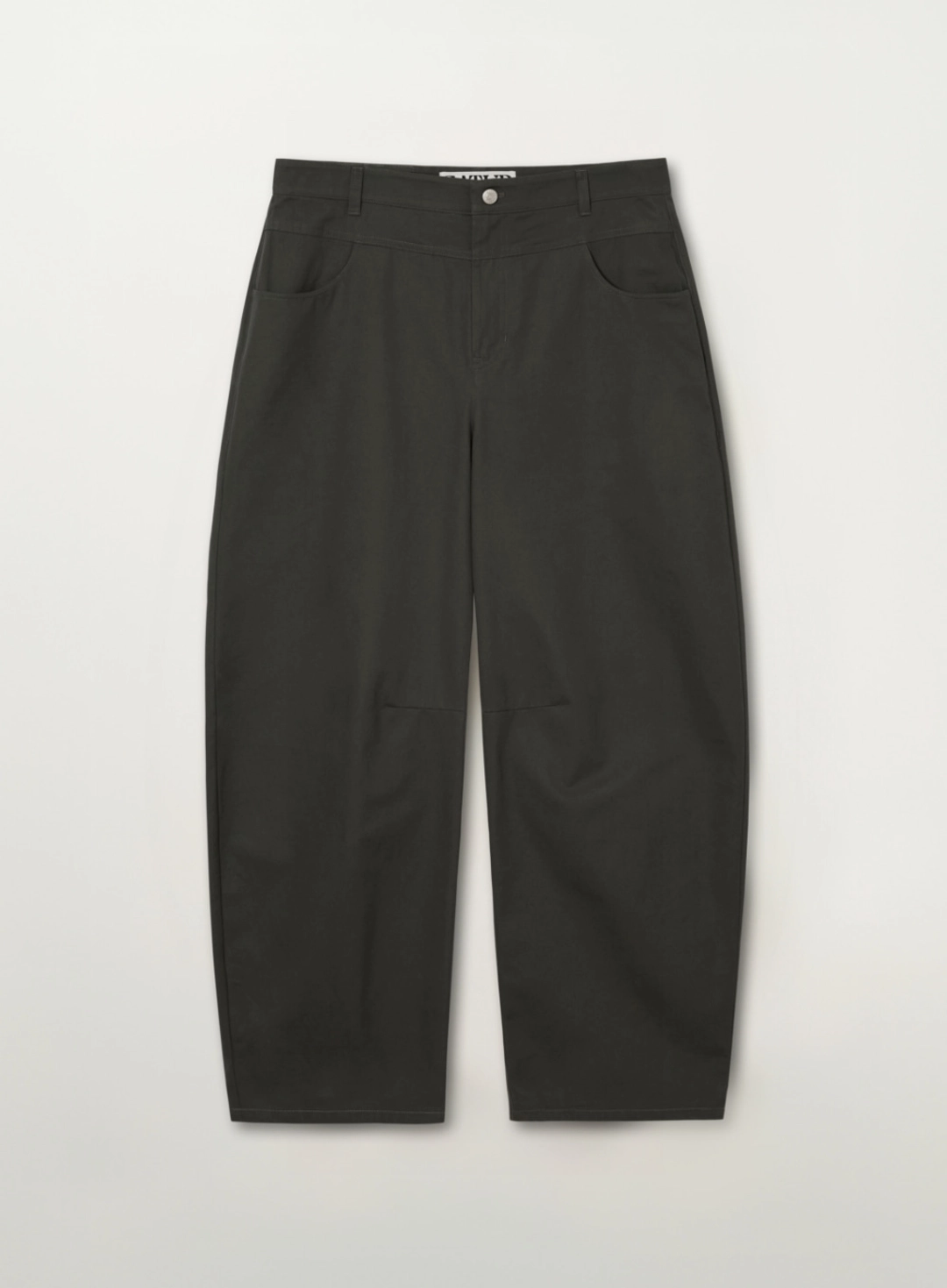 세터 [RIIZE\'s Pick] Cotton Curved Pants - Khaki 상품 이미지 1