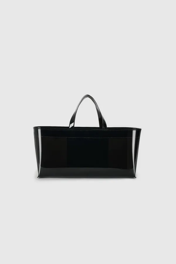Clear Wide Bag Medium (Black)