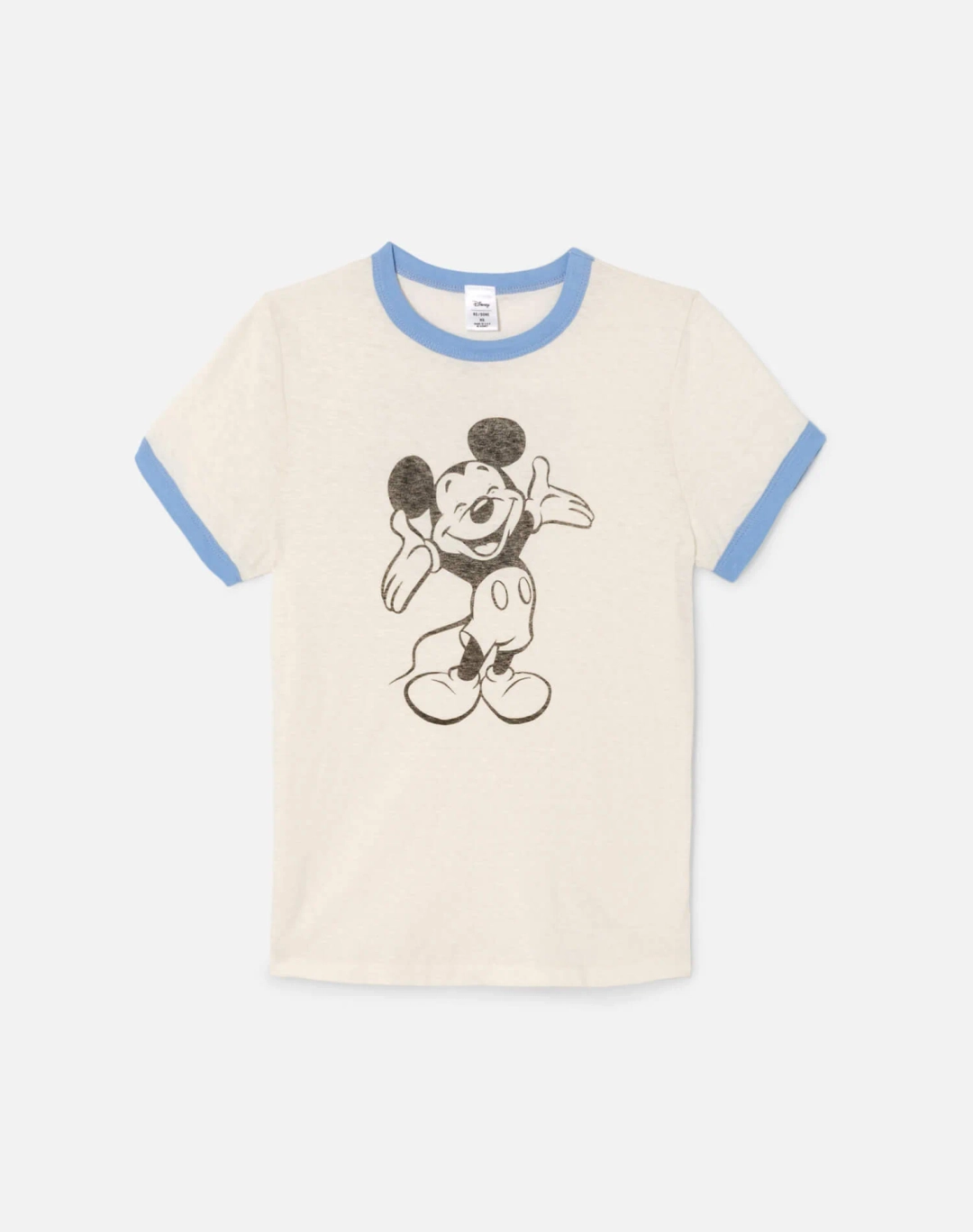 리던 60s Slim Ringer Tee The Mickey Mouse Club - Vintage White w/ Seaside 상품 이미지 1