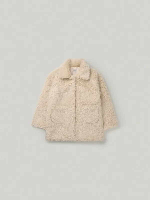 Carol Shearling Fur Jacket - Beige캐롤 시어링 퍼 자켓