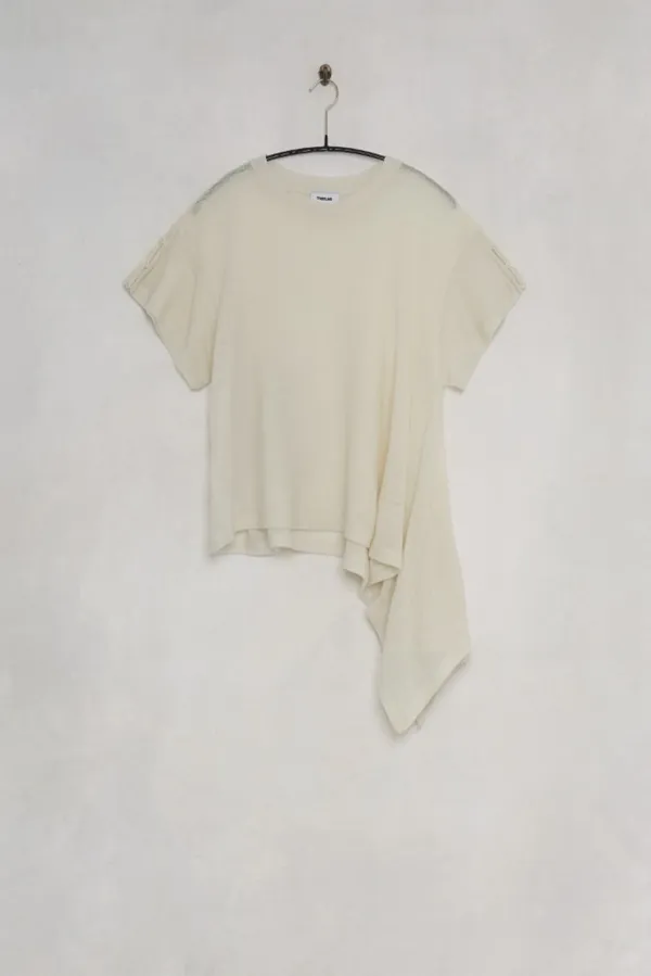 Dante Side Flare Top cream, brick