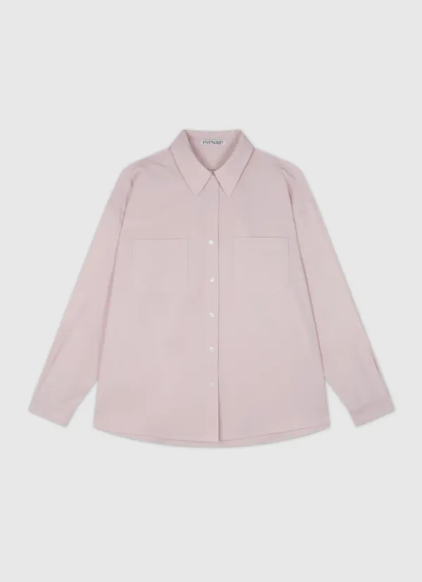 Oxford two pocket shirt (Soft pink)