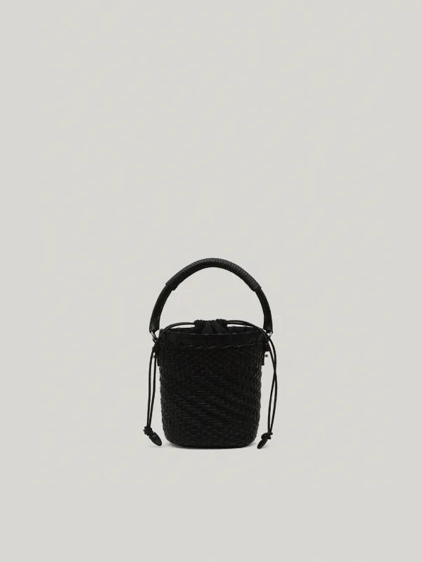 TWIG BASKET TOTE BAG (DRIED BLACK)