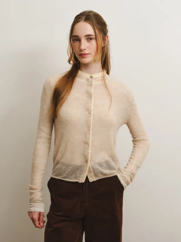 [단독상품] NOVERA alpaca wool sheer knit_3colors