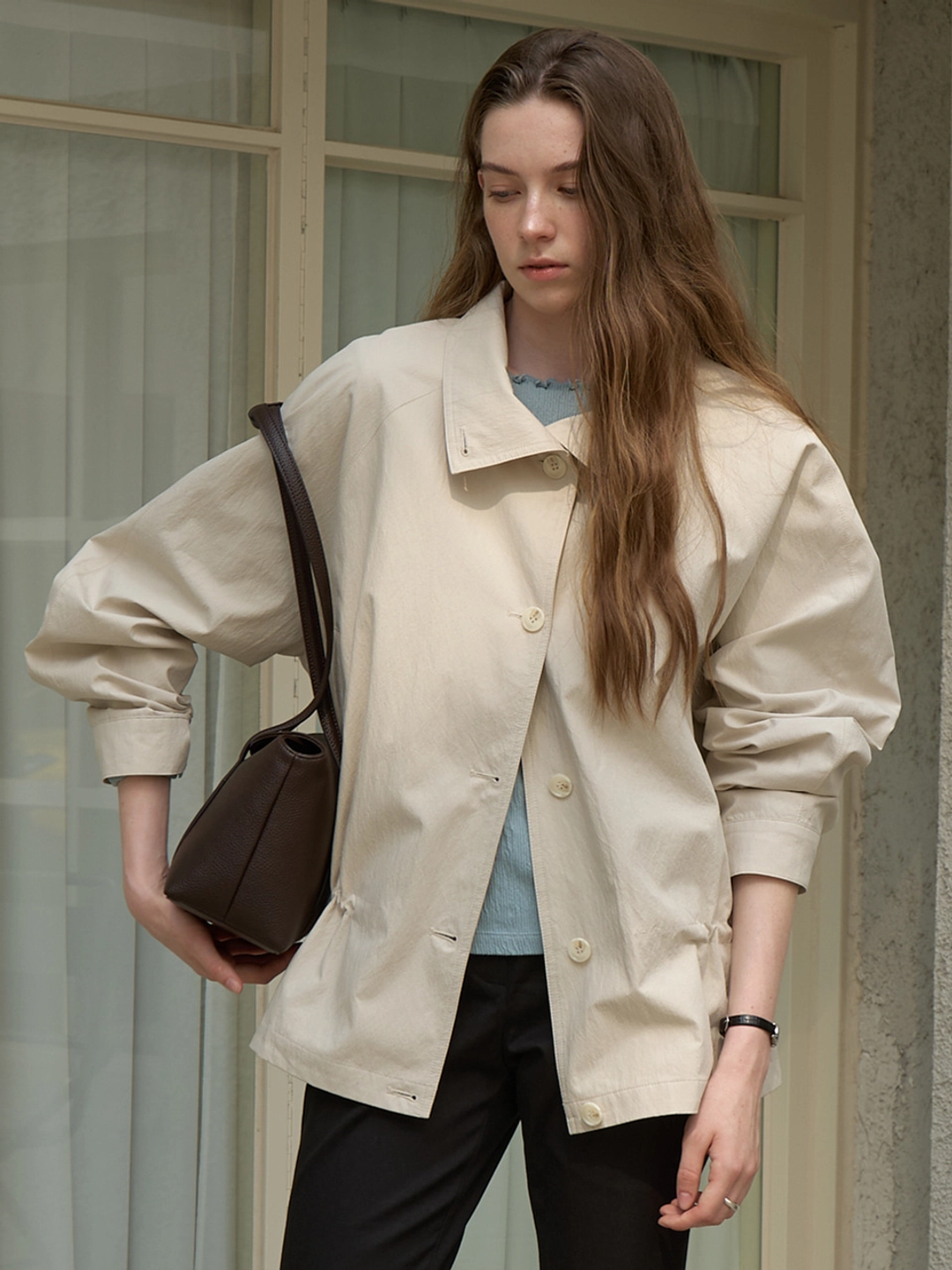 어몽 A SOFT HIGH NECK JUMPER_BEIGE 상품 이미지 2