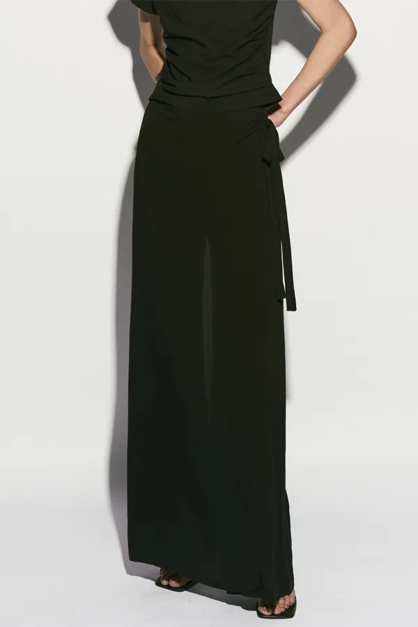 WRAP MAXI SKORT