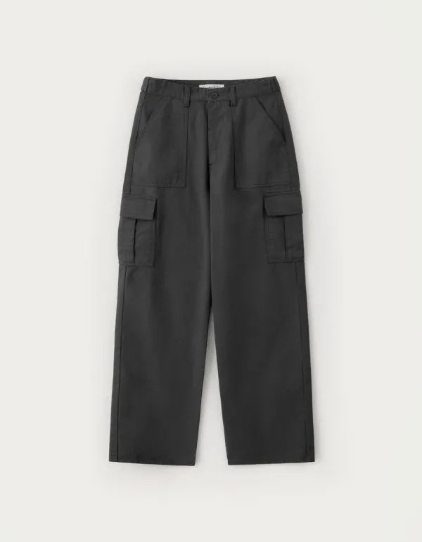 Jeep Wide Cargo Pants - Charcoal