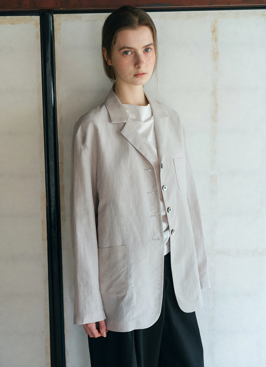 르닐 Sevilla Linen Jacket (Light Grey) 상품 이미지 2