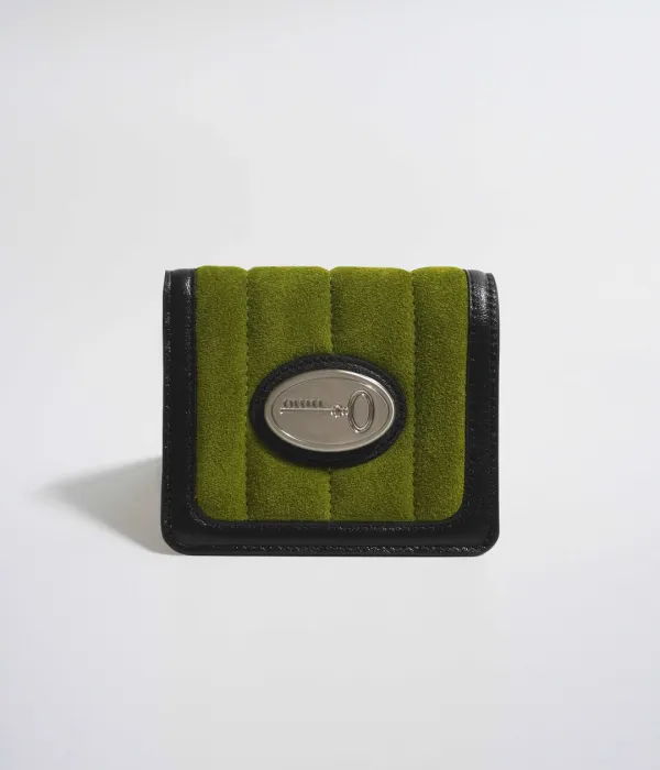 Baguette wallet _Suede Green
