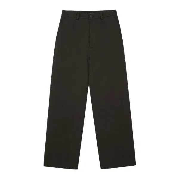 LOGO COTTON PANTS - BROWN
