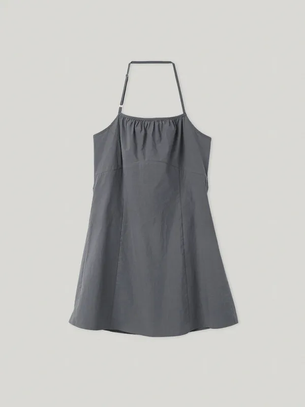 Teacup Halter Neck One Piece Gray (2nd)