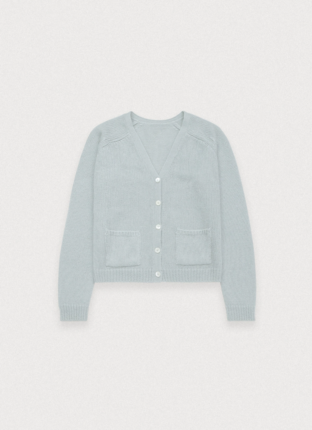 포에토 Feather kid mohair overfit cardigan - mute blue 상품 이미지 3