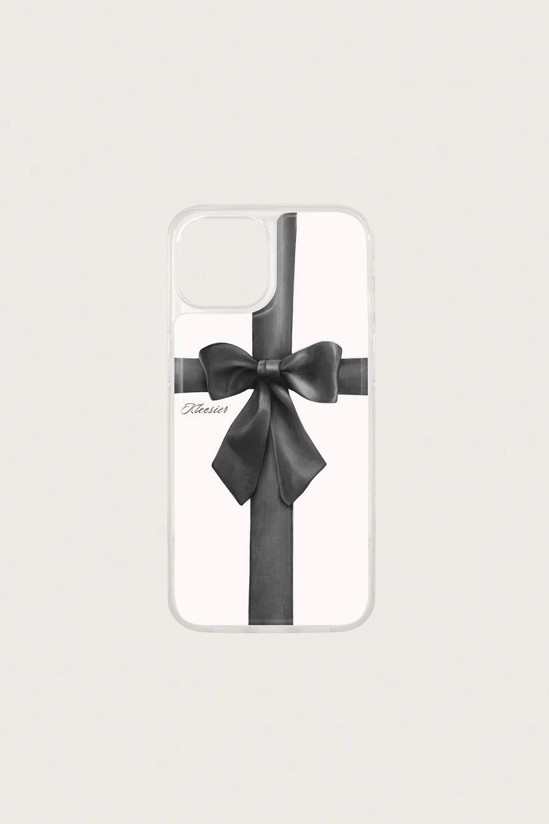 클리시어 Gift in Ribbon Case (Black), iPhone Clear 상품 이미지 1