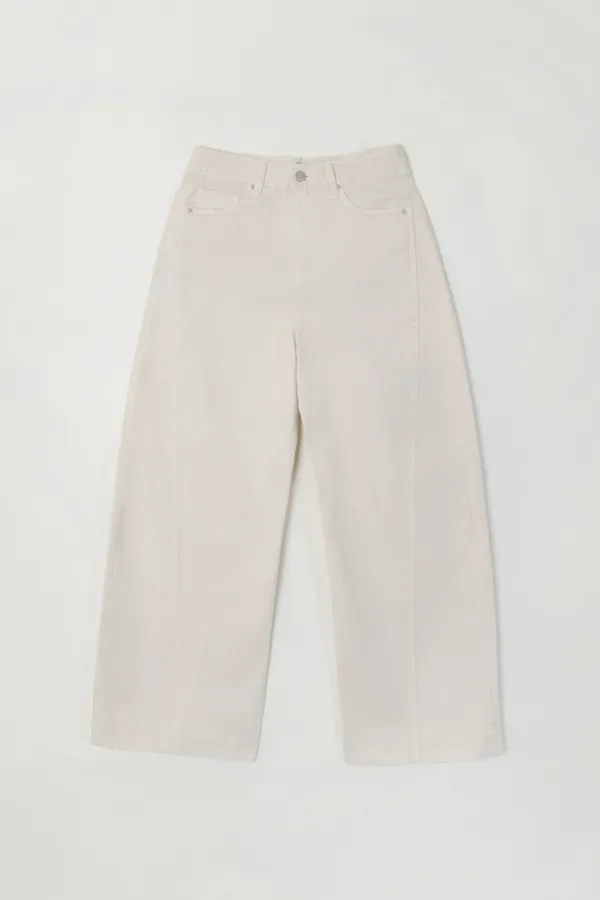ODY CURVED DENIM PANTS_LIGHT BEIGE