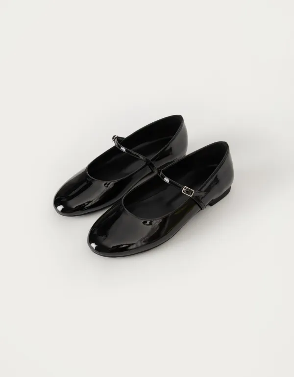 6.12 출고 Glee Flat Shoes - Black