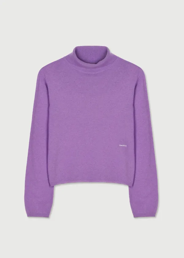 SOFT WOOL TURTLENECK - PURPLE