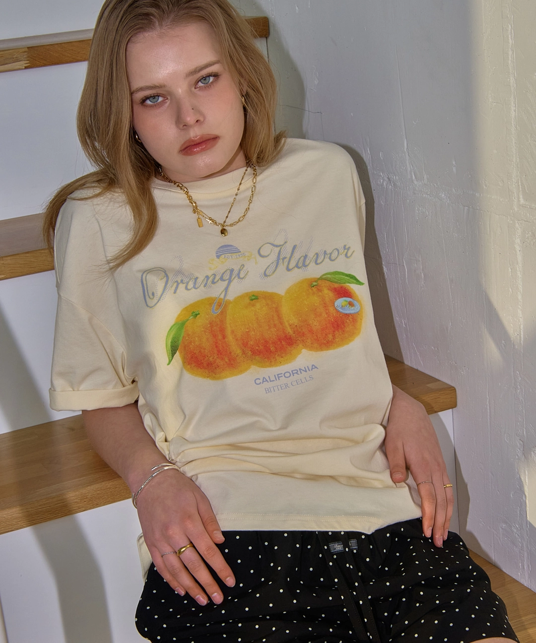 비터셀즈 Sunset Orange Tee-Lemon 상품 이미지 2