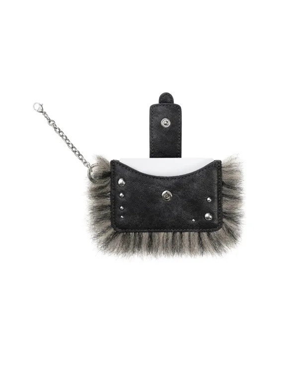 Stud Fur Kerying · 스터드 퍼 키링 / 다크 그레이