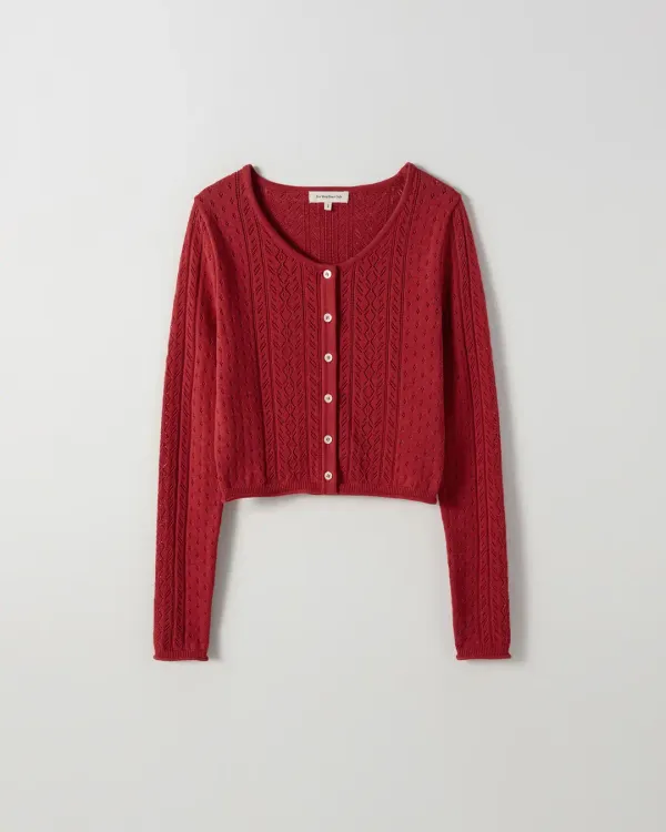 Melly Crochet Crop Cardigan