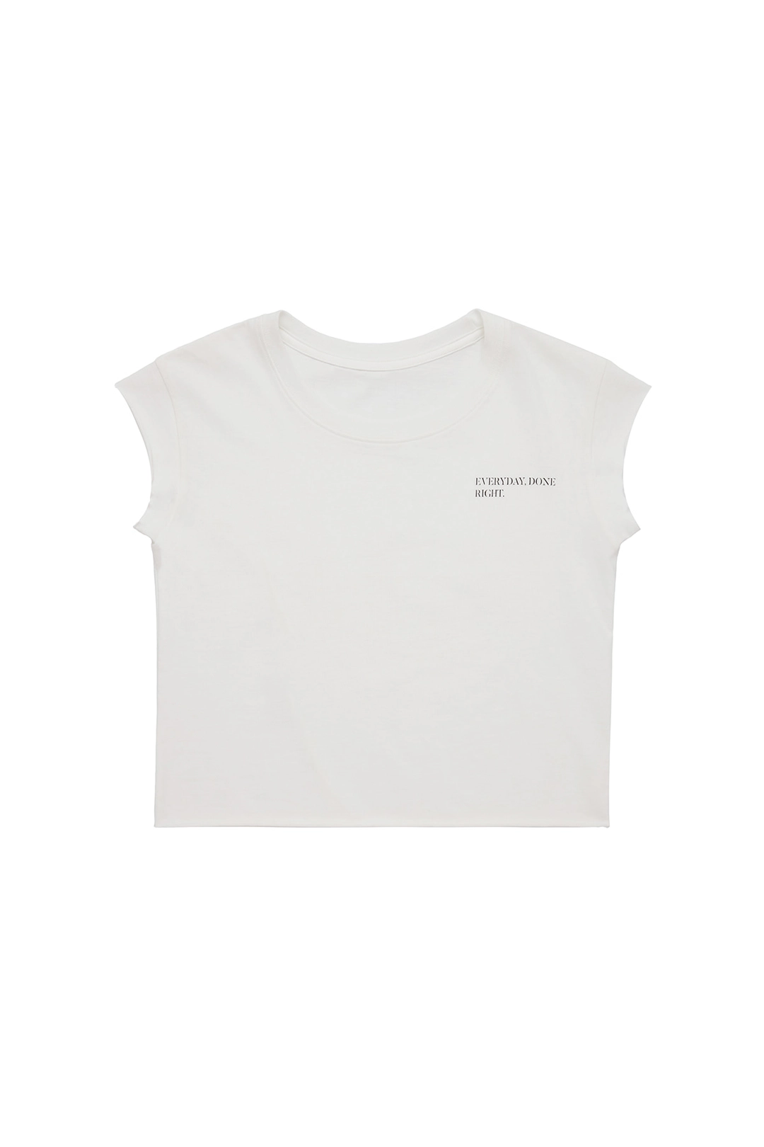 와이이이엘 Y. CAP SLEEVE T-SHIRT WHITE 상품 이미지 1