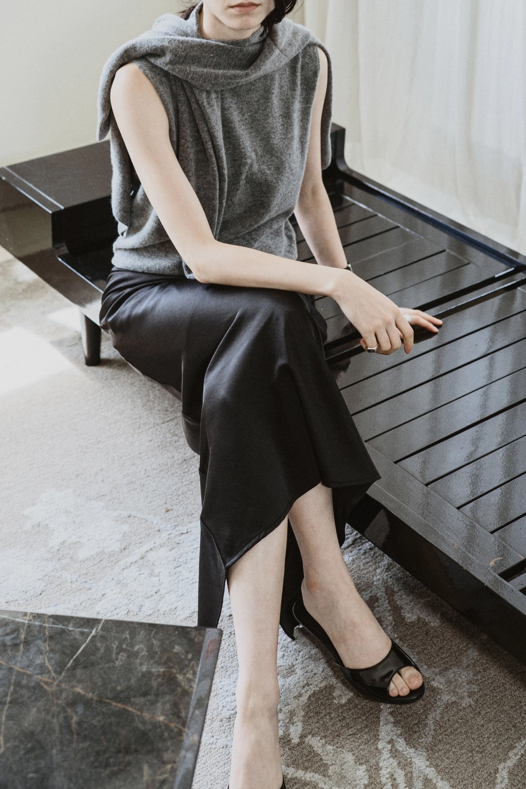 스앨더 47477_Satin Bias-Cut Long Skirt [ New Season / 10% DC ] 12일 PM 5 마감 상품 이미지 2