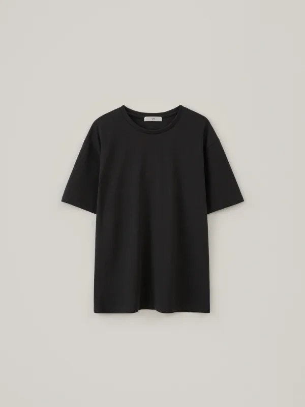 Cotton Oversized T-Shirt - Black
