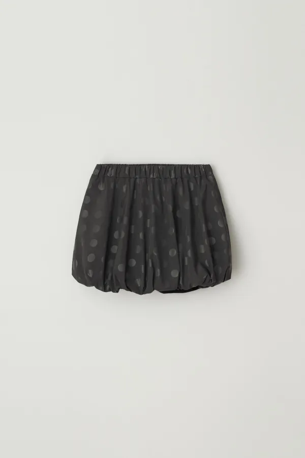DOT PUMPKIN CULOTTE SKIRT_CHARCOAL