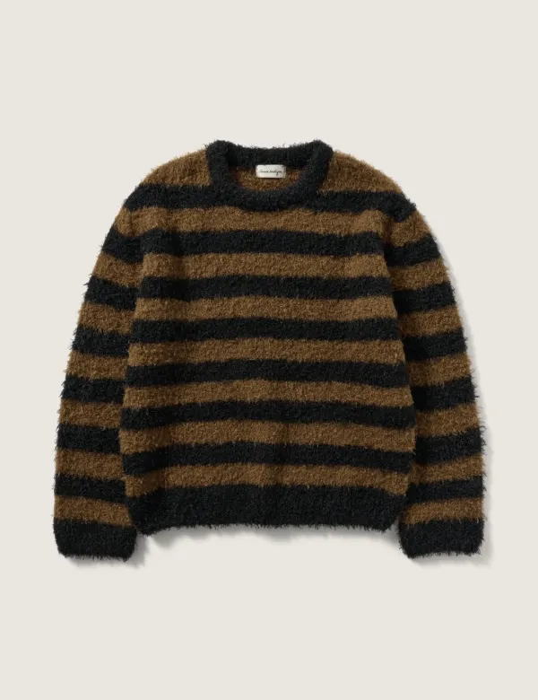 Fog Stripe Knit (Brown)