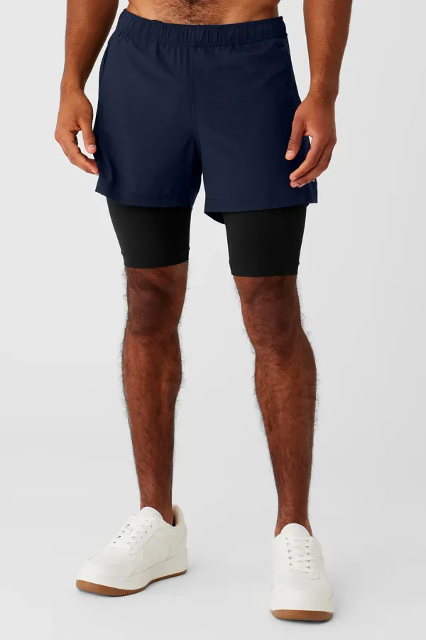 5" Revival 2-in-1 Short - Navy/Black