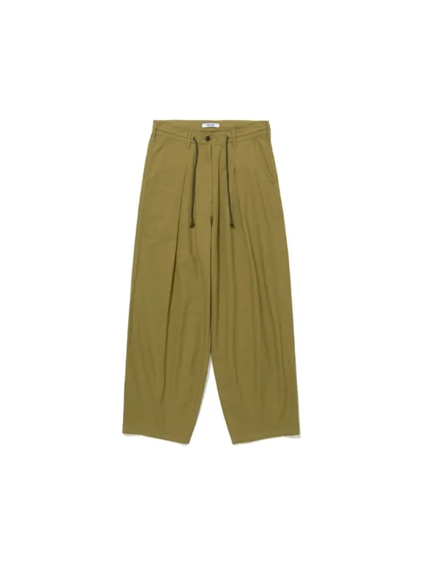 Pleated Volume Pants Olive_F262PT01