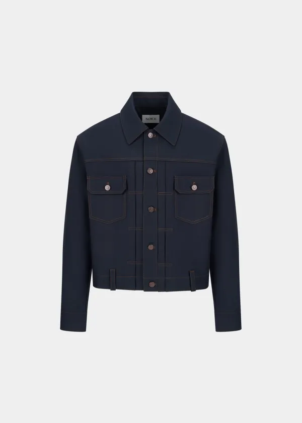TRUCKER WORK JACKET - DARK NAVY