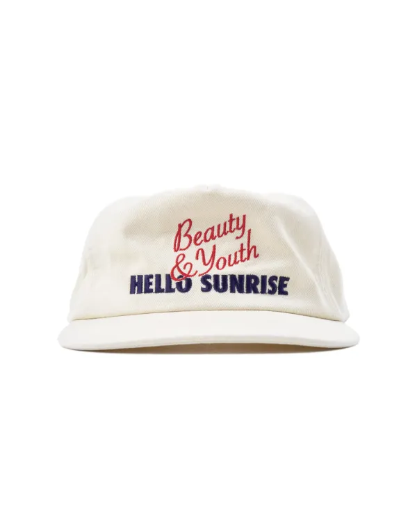 [Korea Exclusive] B&Y X HS Relaxed Fit 5panel Cap_Beige