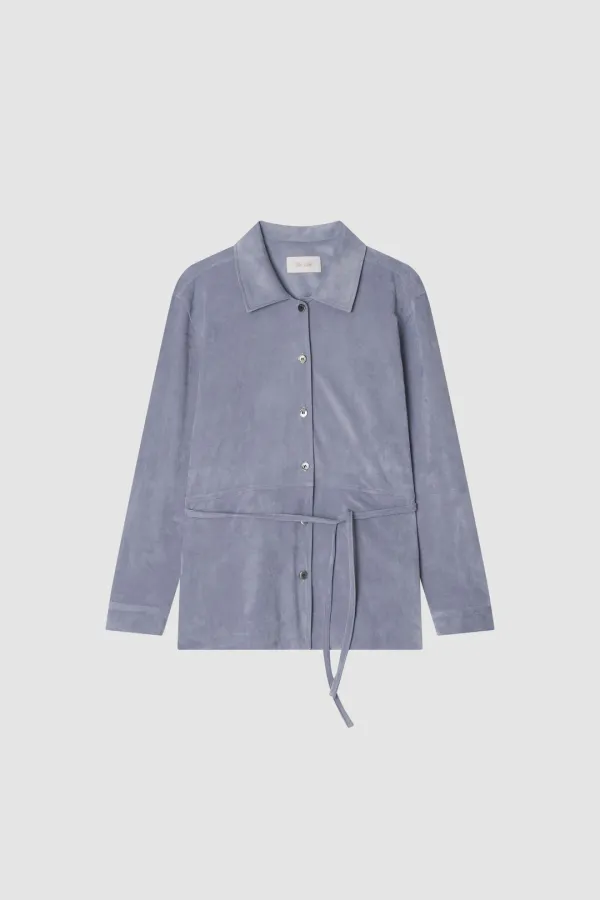 [2nd] Mute Suede Shirts Jacket_Skyblue