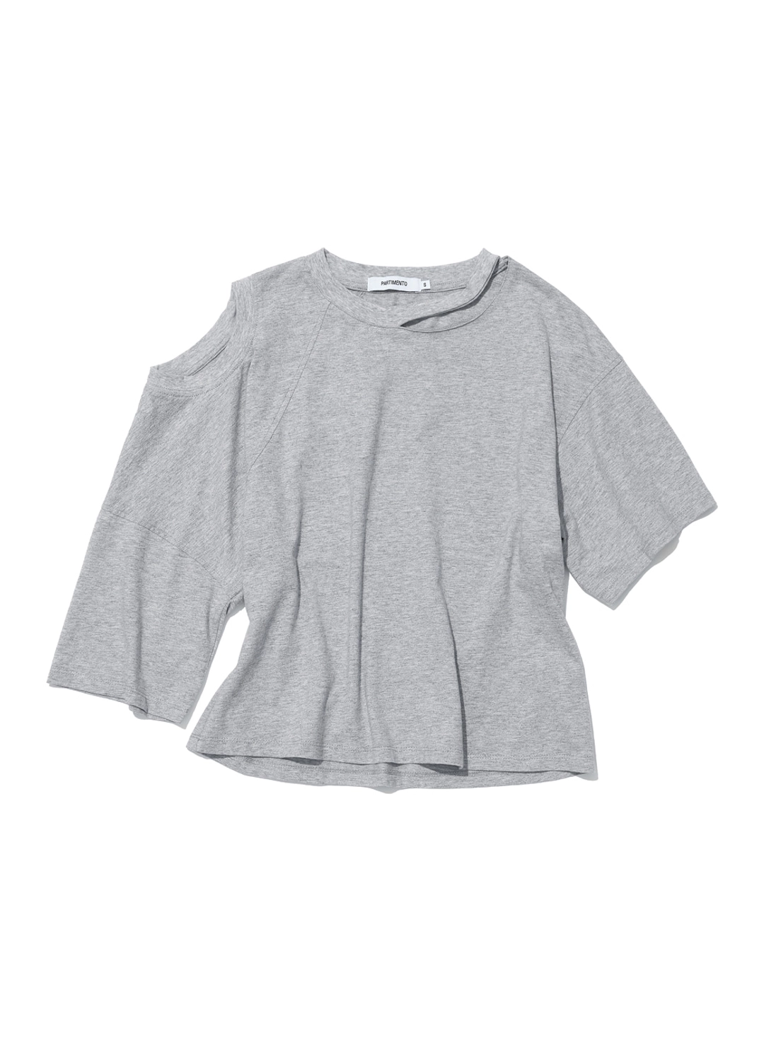 파르티멘토 [WOMEN] 2WAY CUT-OUT DECONSTRUCTED TOP_MELANGE 상품 이미지 1