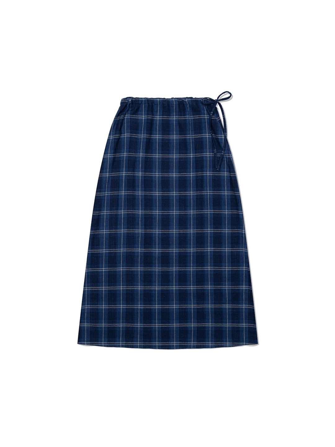 프리터 Check Maxi Skirt Blue_F253SK02 상품 이미지 2