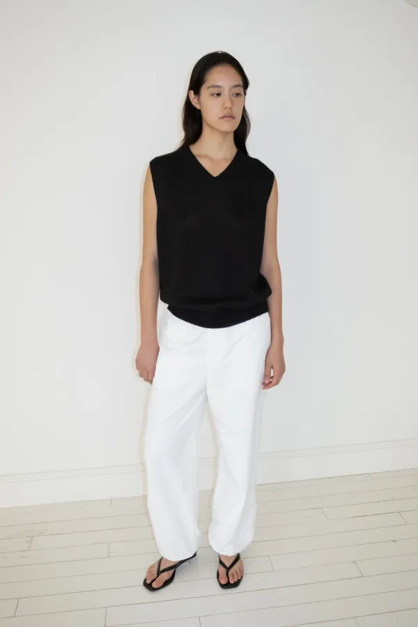 String Track Pants (White)
