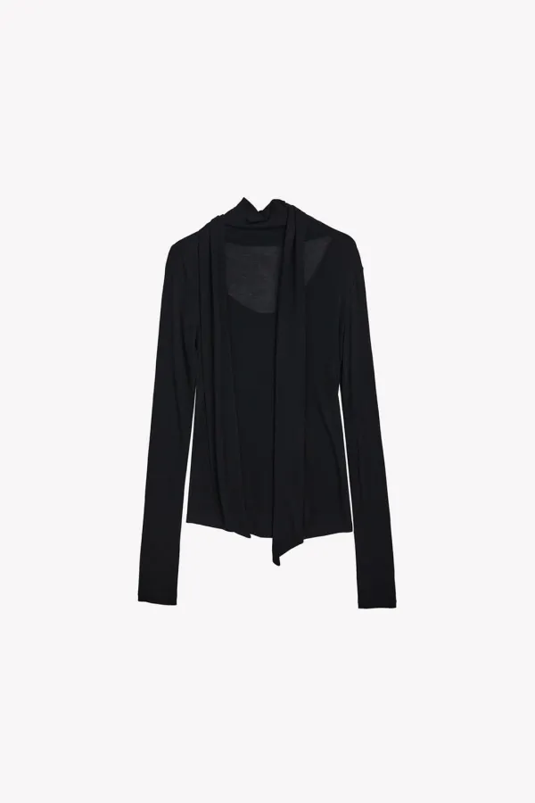 Lane Scarf Tee (Black)