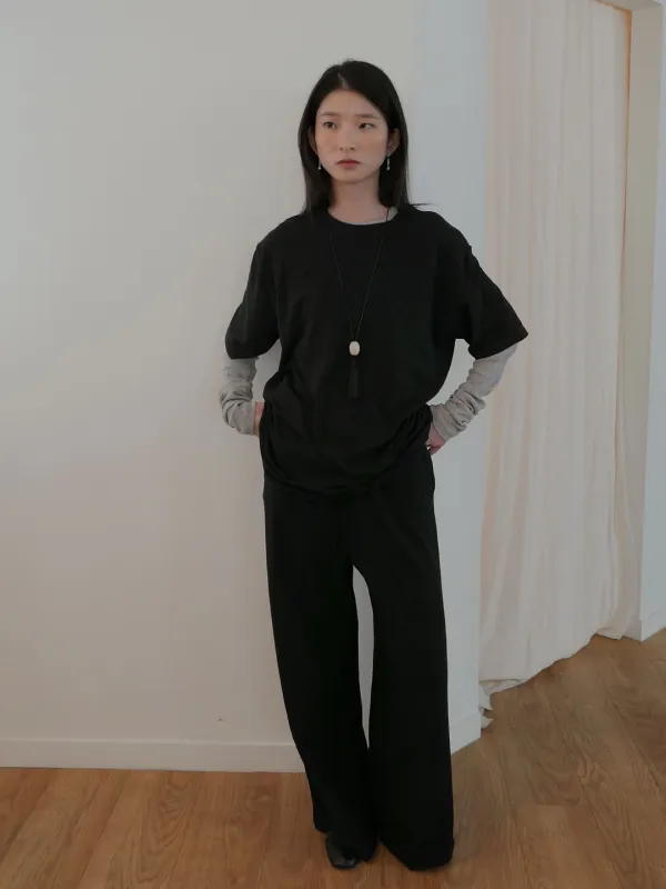 Lounge Cotton Pants (black)