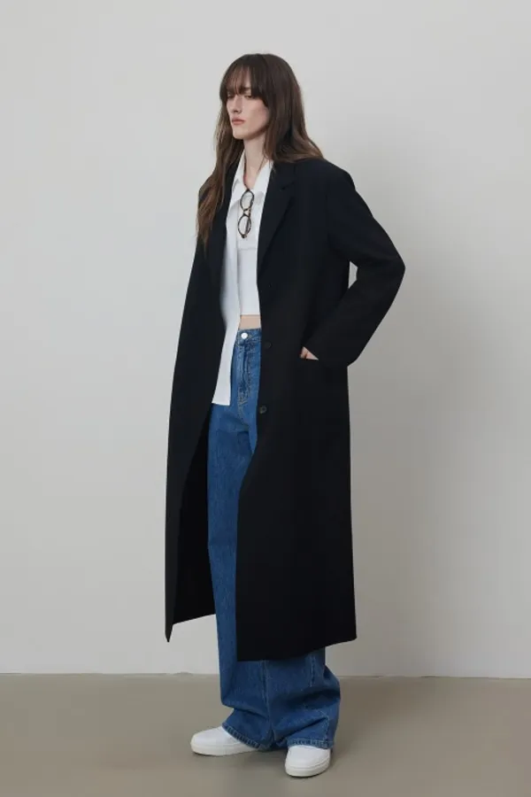 Classic Over Fit Long Single Breast Jacket