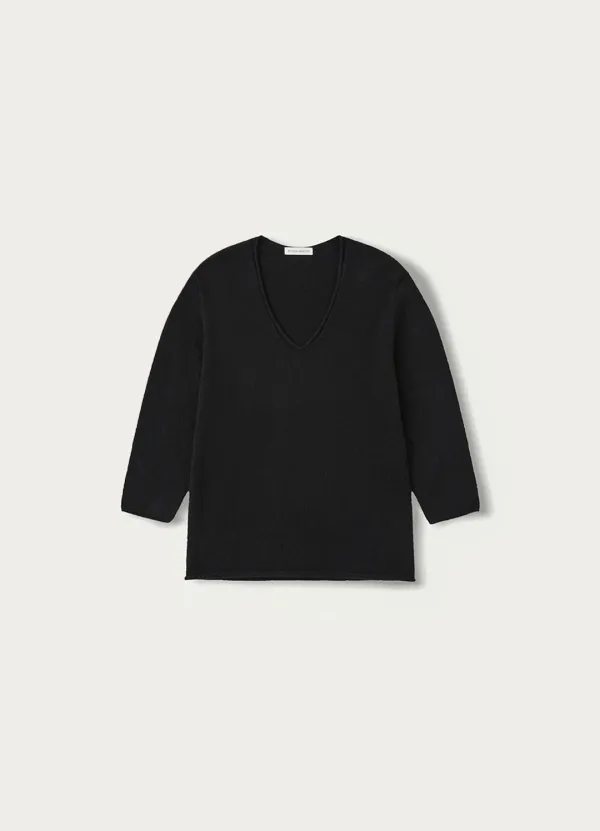 Kate v-neck pullover (Black)