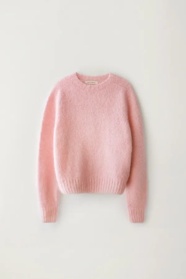 6TH / Alpaca pullover sweater (Baby pink)