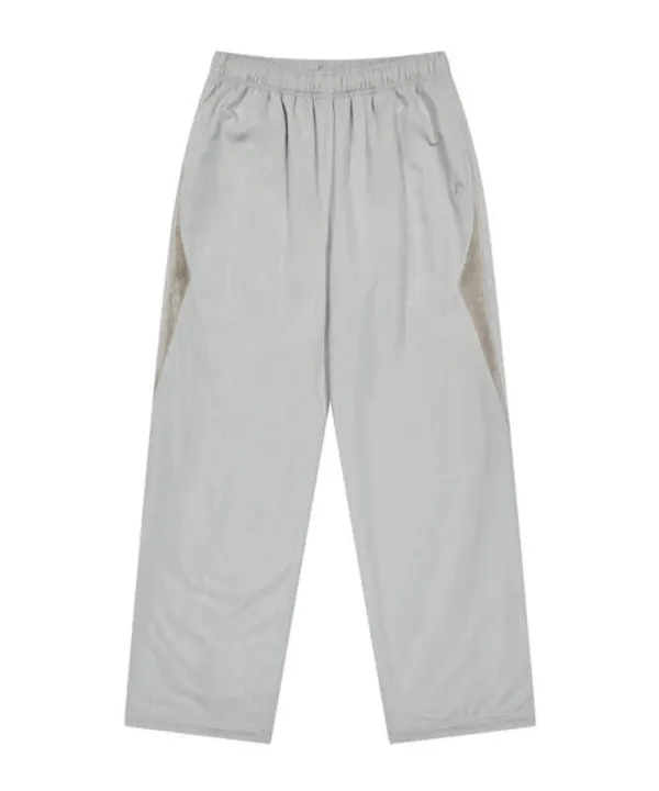 Fleece Lined Nylon Pants / Grey