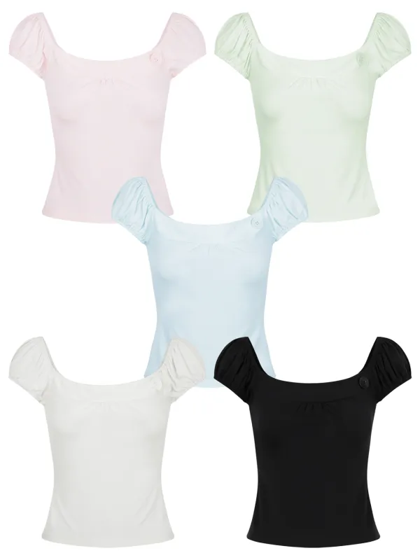 Button Pendant Puff T