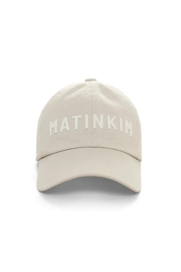 APPLIQUE FELT LOGO BALL CAP IN LIGHT GREY