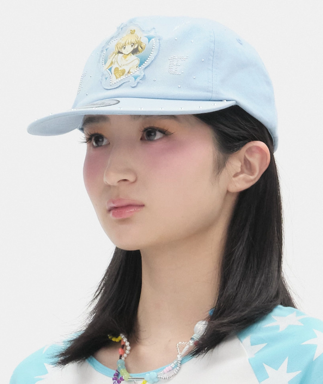 타입서비스 Girl Hotfix Washed Cap [Blue] 상품 이미지 2