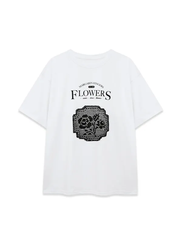 LOGO CROCHET T-SHIRT (WHITE)