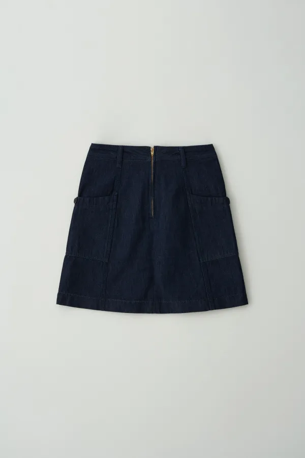 Pocket Denim Skirt